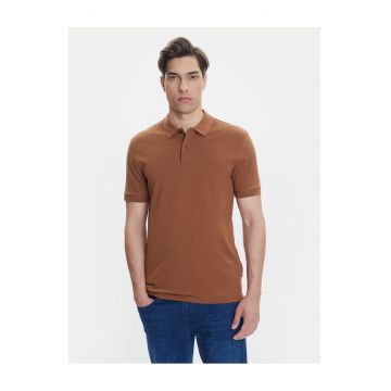 Tricou barbati  maro - bumbac -