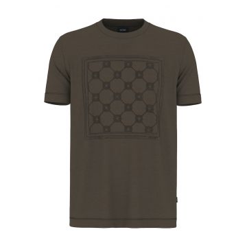 Tricou barbati  maro - bumbac