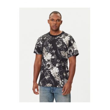 Tricou barbati  negru/gri - bumbac
