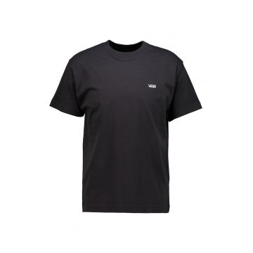 Tricou cu decolteu la baza gatului - Negru