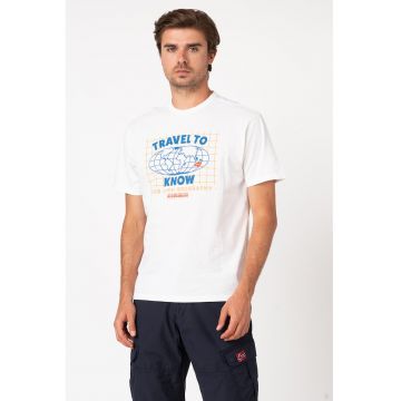 Tricou cu imprimeu Samel - Alb