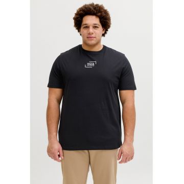 Tricou de bumbac cu imprimeu logo - Alb/Negru