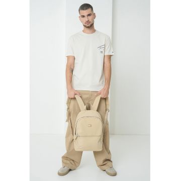 Tricou de bumbac Signature City - Crem