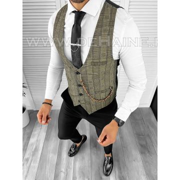 Vesta barbati eleganta slim fit cu mic defect DEFB8141