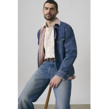 Blugi cu croiala ampla - Albastru