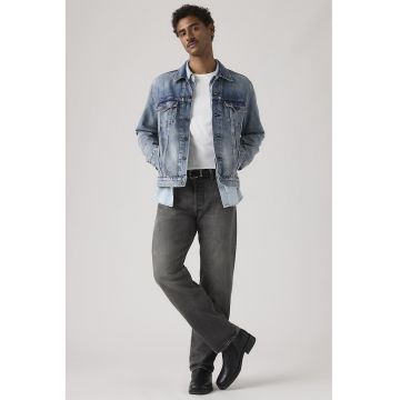 Blugi relaxed fit cu aspect decolorat 501® - Gri carbune