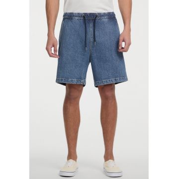 Blugi relaxed fit cu talie ajustabila - Albastru