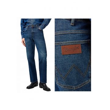 Blugi Talie Medie 5 Buzunare - Albastru