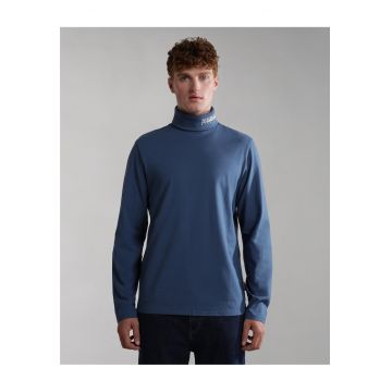 Bluza din bumbac cu guler inalt -