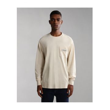 Bluza lejera cu buzunar aplicat pe piept Morgex -