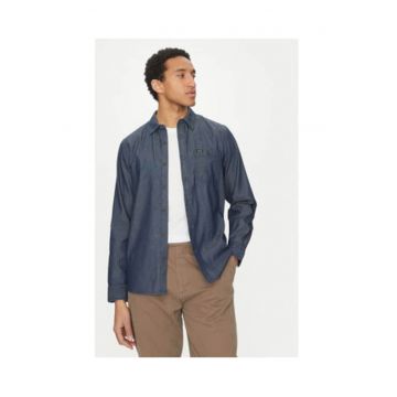 Camasa cu croiala lejera din denim