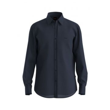 Camasa din in cu guler ascutit