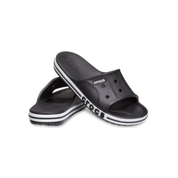 Crocs Bayaband Slide papuci unisex 205392-066 combinat alb-negru
