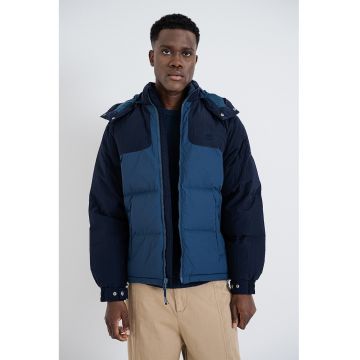 Geaca cu umplutura de puf si finisaj rezistent la apa Rockridge - Albastru/Bleumarin