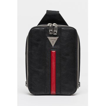 Geanta crossbody din piele ecologica - Negru
