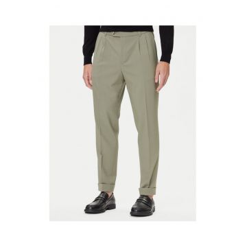 Pantaloni barbatesti  verde - stofa -