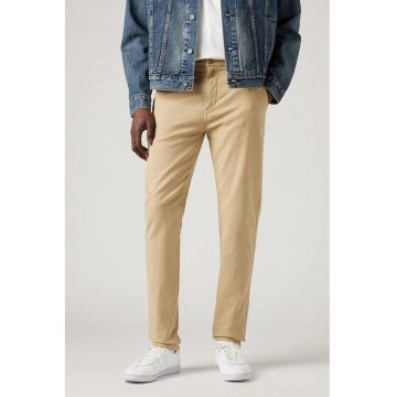 Pantaloni chino slim fit cu croiala conica - Bej