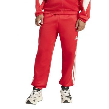 Pantaloni de trening cu logo si snur Stadium - Rosu/Alb