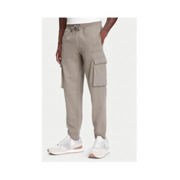 Pantaloni de trening - cu snur si talie inalta