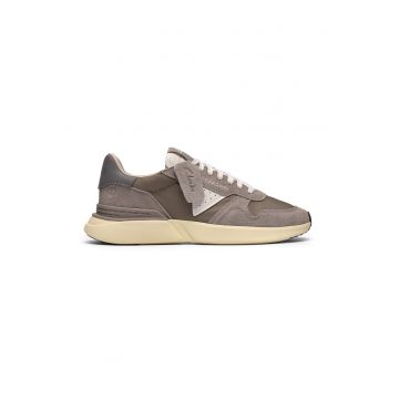 Pantofi sport cu garnituri de piele intoarsa Craftwick - Maro taupe/Maro deschis