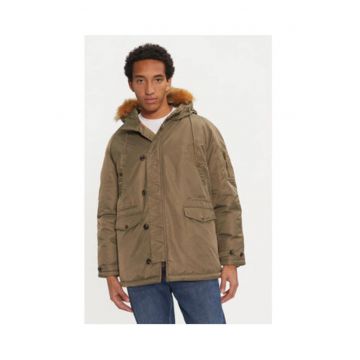 Parka cu gluga si buzunare laterale