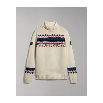 Pulover cu guler inalt din amestec de lana Nathaniel -