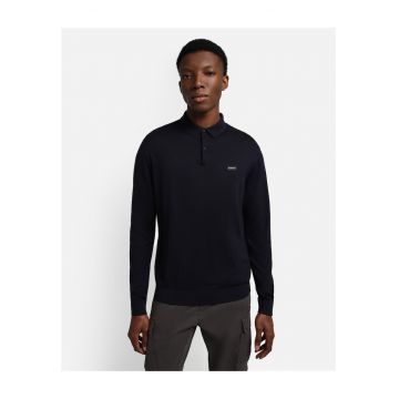 Pulover polo din bumbac si lana Sysoret -