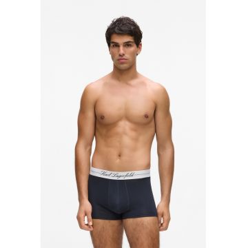 Set de boxeri din amestec de lyocell - 3 Perechi - Alb/Negru