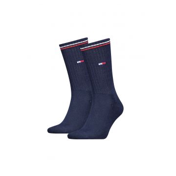 Set de sosete lungi cu logo - 2 perechi - Albastru