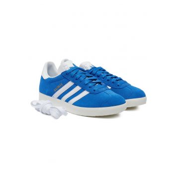 Tenisi unisex  Gazelle - piele naturala - albastru - alb -