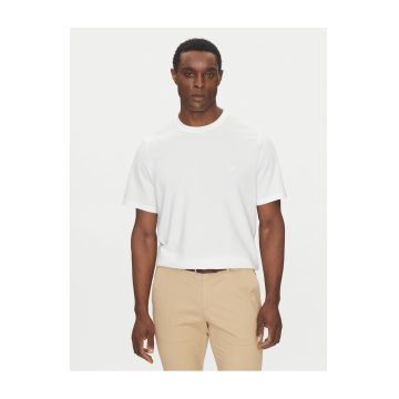 Tricou barbat -  alb - bumbac - uni
