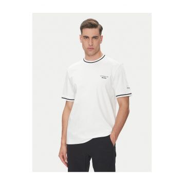 Tricou barbat  alb/negru - din bumbac