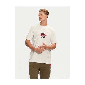 Tricou barbat  ecru - bumbac -