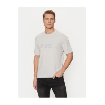 Tricou barbat  gri - bumbac