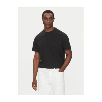 Tricou barbat -  negru - bumbac - uni