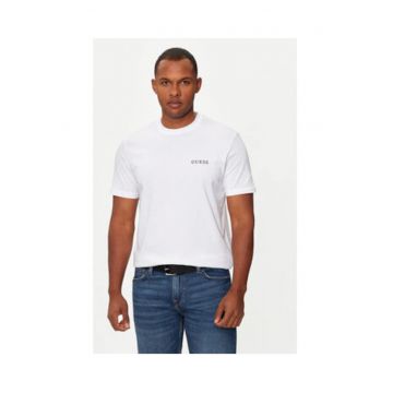 Tricou barbatesc - 100% bumbac - alb