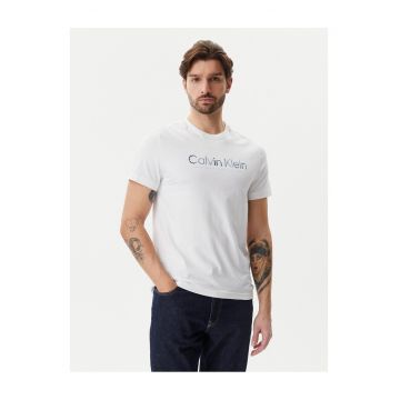 Tricou barbatesc -  alb - bumbac