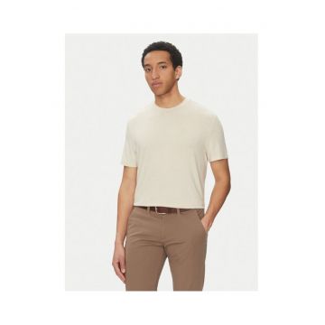 Tricou barbatesc  bej - 100% bumbac
