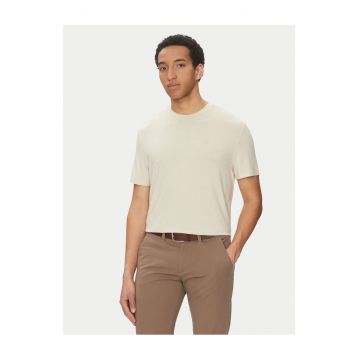 Tricou barbatesc  bej - 100% bumbac