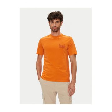 Tricou barbatesc  portocaliu - bumbac -