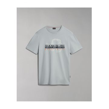 Tricou cu logo si decolteu la baza gatului Iceberg -