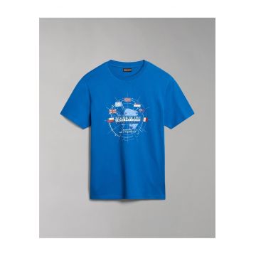 Tricou cu logo si imprimeu grafic Gorfou -