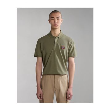 Tricou din bumbac piqué cu detaliu logo Ebea -