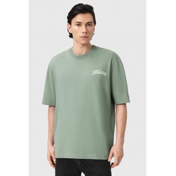 Tricou lejer din bumbac - Verde pal