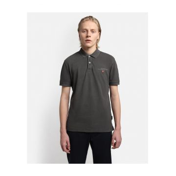 Tricou polo cu detaliu logo discret Elbas -