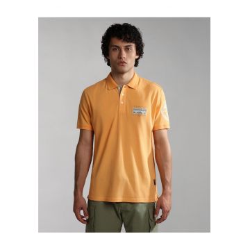 Tricou polo din bumbac cu detalii logo Amundsen -