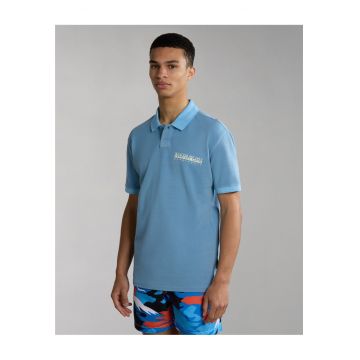 Tricou polo din bumbac cu imprimeu logo Meribe -