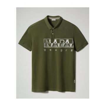 Tricou polo din bumbac organic cu logo Eallar