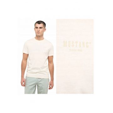 Tricou Regular Fit Maneca Scurta - Alb