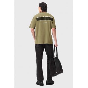 Tricou supradimensionat de bumbac organic Redact - Kaki